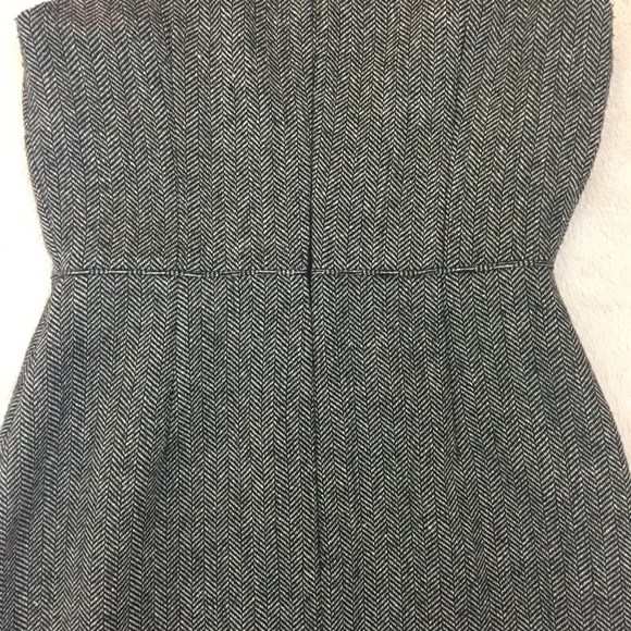 Ann Taylor Gray Herringbone Sleeveless Dress 00P - Picture 7 of 8